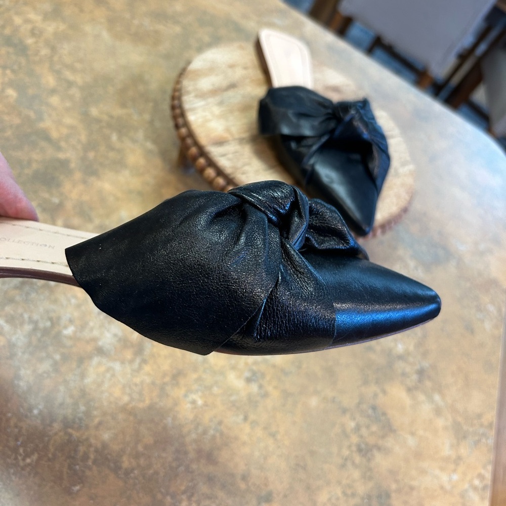 Zara Black Bow Mules - Picture 6 of 13